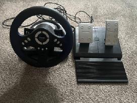 Vairas su pedalais Hama Racing Wheel Thunder V18