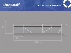 Baumann fasadiniai pastoliai 66 m²