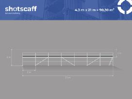 Plettac fasadiniai pastoliai 90 m²