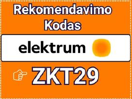 Elektrum Kodas Zkt29 15€ Dovana (Rekomendacija)