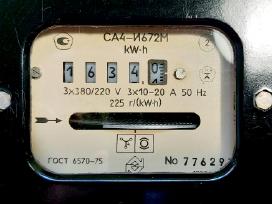 Elektros skaitiklis trifazis, 3f, 10-20a, 380v