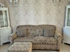 Rudas minkštas kampas - sofa