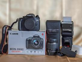 Canon EOS 2000d + Speedlite 580ex II + 5 filtrai