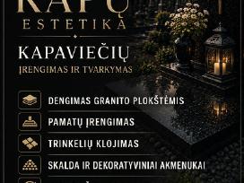 Kapaviečių įrengimas