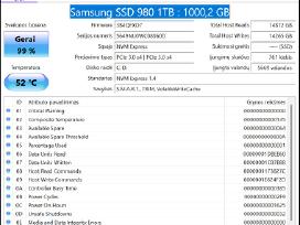 Samsung SSD 980 1tb Nvme puikios bukles