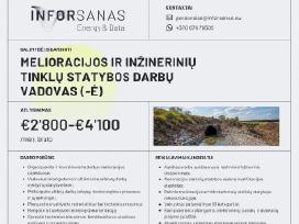 Melioracijos ir inžinerinių tinklų statybos darbų