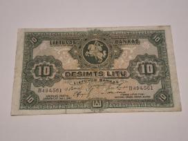 10 Litų 1927m. banknotas