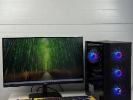 Pilnas Pc Komplektas Gtx 1660 Ryzen 5 + Aoc 27col