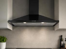 Leisure H102pk“ 100 cm gartraukis su kaminu, juod.