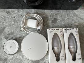 Ikea Tradfri 2xe14 lemputės, Tradfri hub ir pultas
