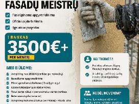 Darbas Švedijoje tinkuojamų fasadų meistrams