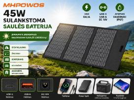 Nešiojama sulankstoma saulės baterija 45w su Usb-c