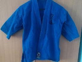 Vaikiškas mėlynas kudo / dziudo kimono su diržais