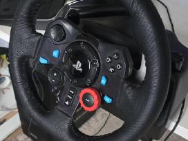 Logitech G29 Driving Force vairas su pedalais