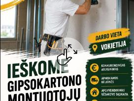 Gipsokartono montuotojų darbui