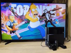 Playstation 4 Fat 500gb + pultelis + stovas
