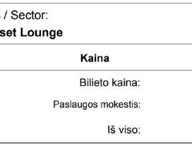 2 bilietai į moby 08/08 VIP sunset lounge