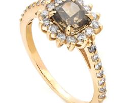 Sužadetuvių žiedas su dideliu (1,58ct) briliantu