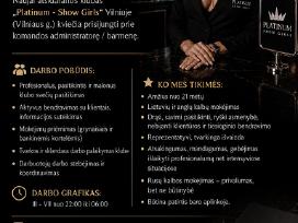 "Platinum Show Girls" siūlo darbą barmenei / admin
