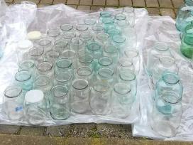 Stiklainiai su dangteliais0,5 l, 1 l, 3 l, etc.