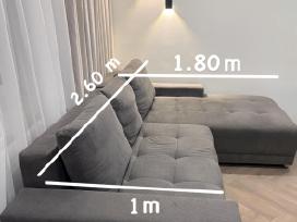 Kampinė sofa su miegama dalimi