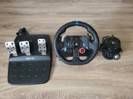 Logitech G29 + Shifter + pedalai