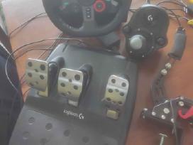 Logitech G29 vairas + rankinis stabdis ir shifter
