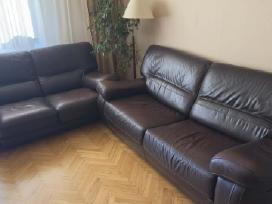 Italforma natūralios odos baldų komplektas 3+2