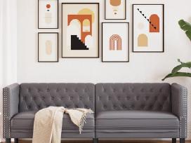 Trivietė chesterfield sofa