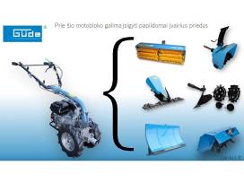 Benzininis motoblokas Gude Gme 6.5 V 4.8 kw