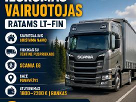 CE kategorijos vairuotojas,