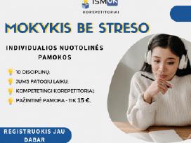 Individualūs korepetitoriai nuotoliu, gyvai Kaune