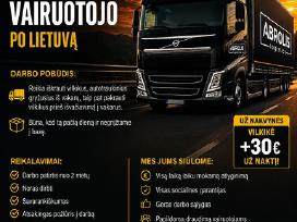 Ieškome CE Kat. Vairuotojo Po Lt, 80-110eu Už Dien