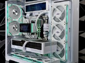Baltas Zaidimu Kompiuteris Su Ryzen 9800x3d