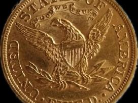 1897 m. JAV auksinė 5 dolerių moneta Liberty Head