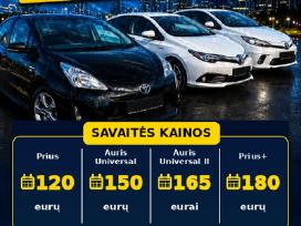 Nuoma Lietuvoje Prius,auris,prius+ 120/150/165/180