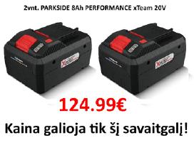 Parkside 8ah. komplekto akcija X20v Team