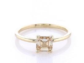 0,90 ct Vvs2 šampaninės spalvos deimanto žiedas