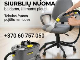 10€ plaunančio siurblio nuoma Karcher Vilnius