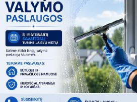 Langų valymas savaitgaliais