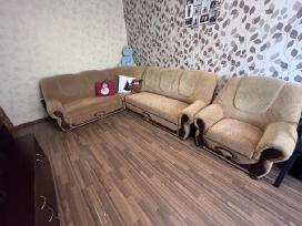 Parduodama sofa ir fotelis
