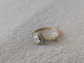 Natūralaus deimanto žiedas – 0,90 ct, 14k auksas
