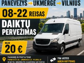 Krovinių pervežimas Panevėžys–ukmergė–Vilnius