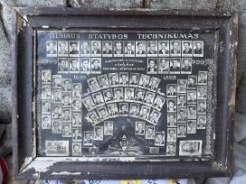 1959 m. Vilniaus statybos technikumo stendas