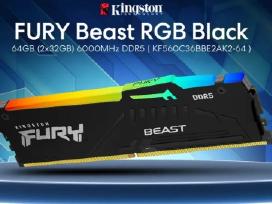 Visiškai nauja Kingston Fury Beast Ddr5 64 GB RAM