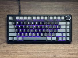 Aula F75 + Keycaps rinkinys – Puikios būklės