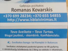 Detoksikacija, išblaivinimas,psichiatras Kaune