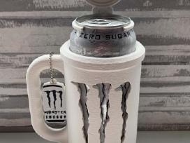 Monster Energy skardinės Dėklas Puodelis-rinkinys