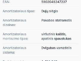 Parduodami amortizatoriai