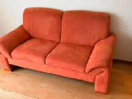 Sofa, fotelis, pufas